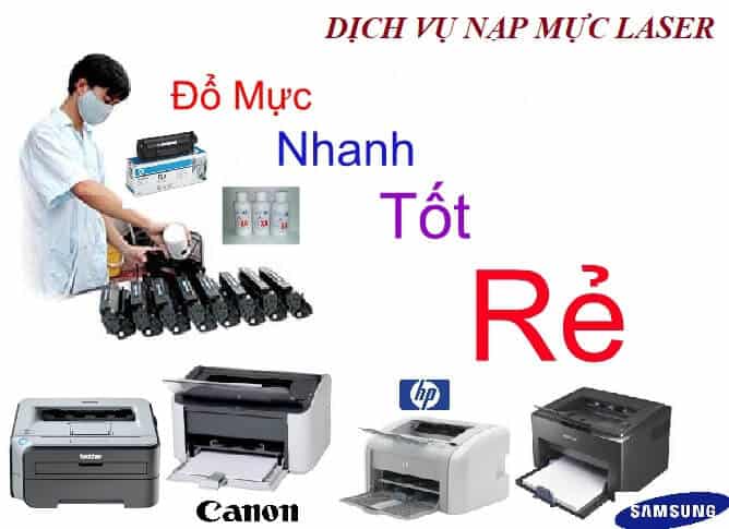 bơm mực máy in hp