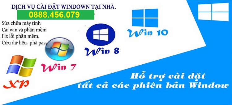 hỗ trợ cài win tận nơi