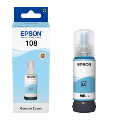 Mực in epson 108 EcoTank Light Cyan Ink Bottle (C13T09C54A) 