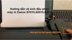 vệ sinh đầu phun máy in canon g1010