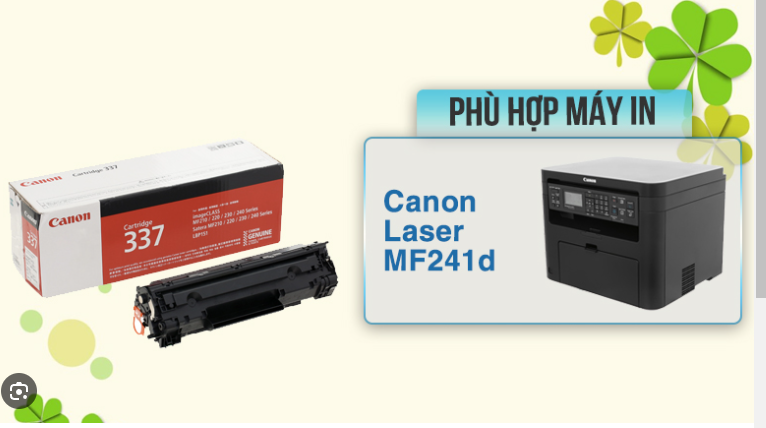 Hộp mực canon 337 dùng cho máy in canon mf241d