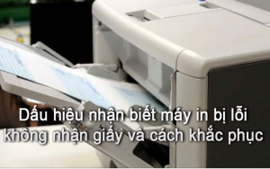 máy in không nhận giấy