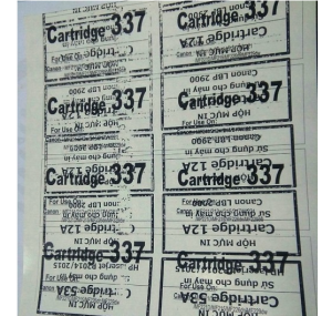 máy in bị tróc chữ