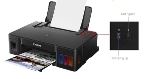 kiểm tra lượng mực máy in canon