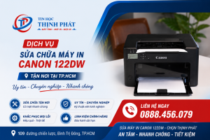sửa máy in Canon in không rõ