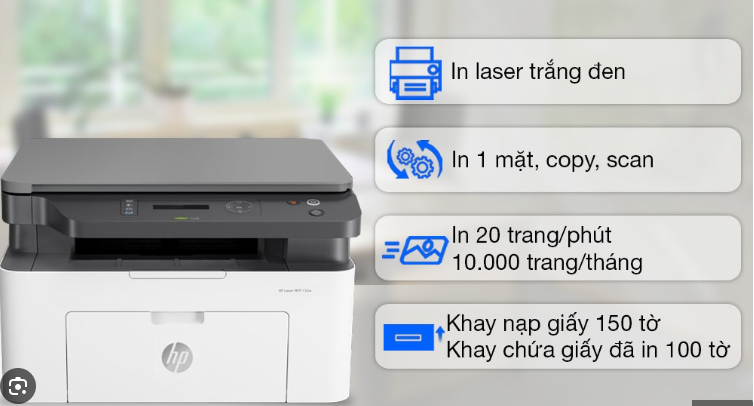 máy in HP 136a không in được